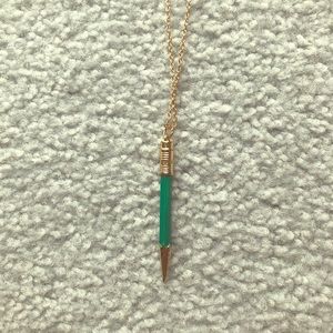 Green Pencil Necklace